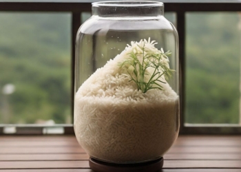 Jarro com arroz no wc (Fonte: CooLife)