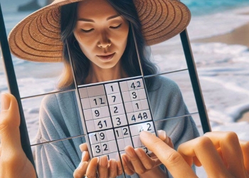 Sudoku passatempo praia